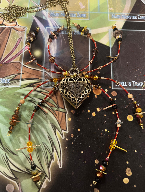Heart Pocket Watch Spider Heart Pocket Watch Spider
