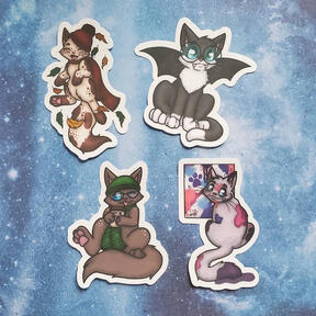 Hipster Cat Stickers
